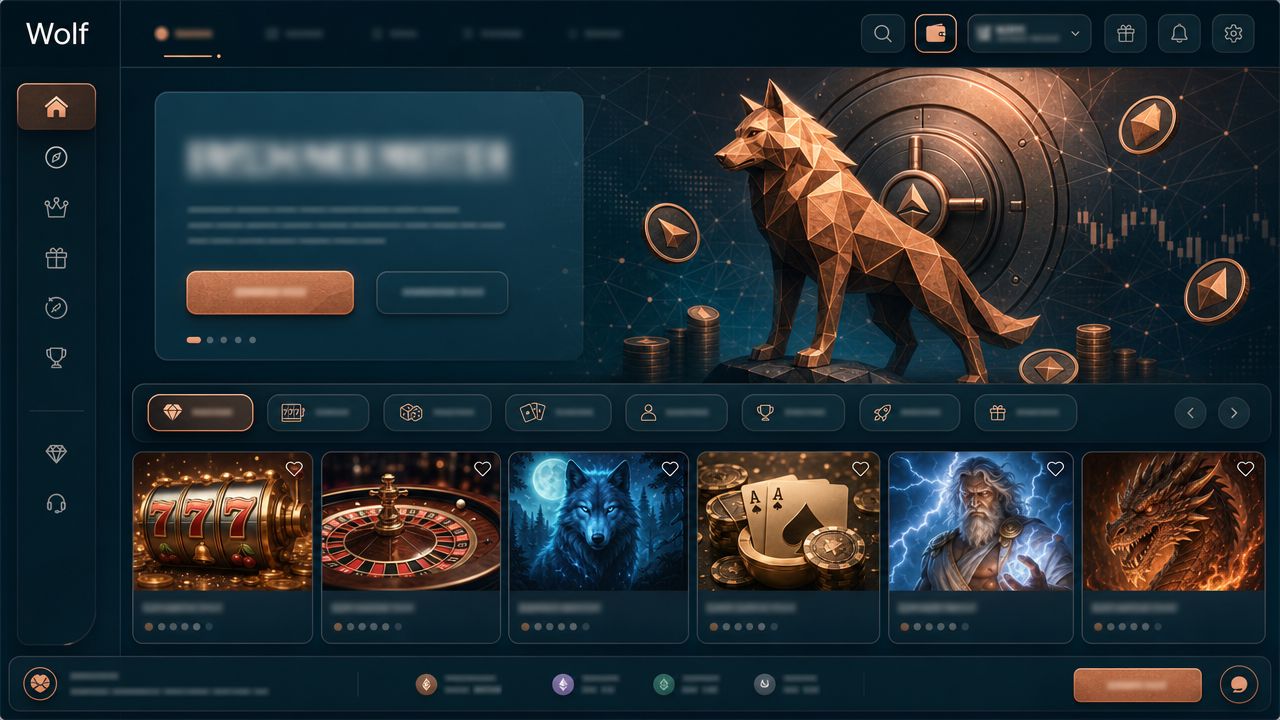 Screenshot der Website von Wolf.io